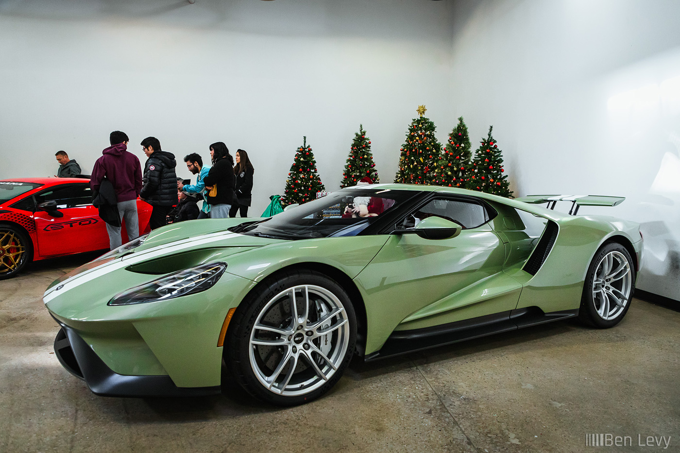 Lime Green Ford GT at Alpha Garage Chicago