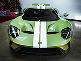 Top-Down View of Ford GT in Green