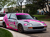 Honda Civic Hatchabck with Midnight Dreamers Apparel Livery