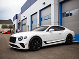 White Bentley Continental GT Speed 12-Cylinder