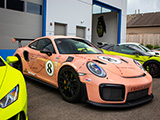 Pink Wrap on Porsche 991 GT2RS
