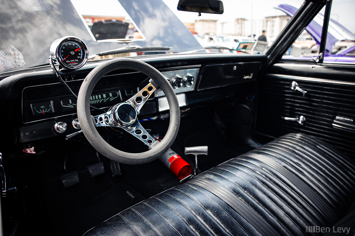 Interior of Black Chevy II