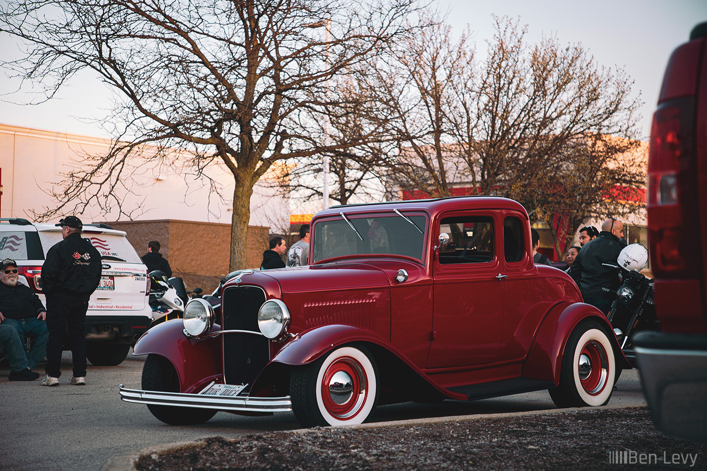 Classic Ford Coupe in Red