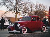 Classic Ford Coupe in Red