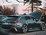 Grey Audi RS6 Wagon at Tire Swarm at Brauer House