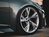 Front Wheel on Grey Audi RS6 Wagon