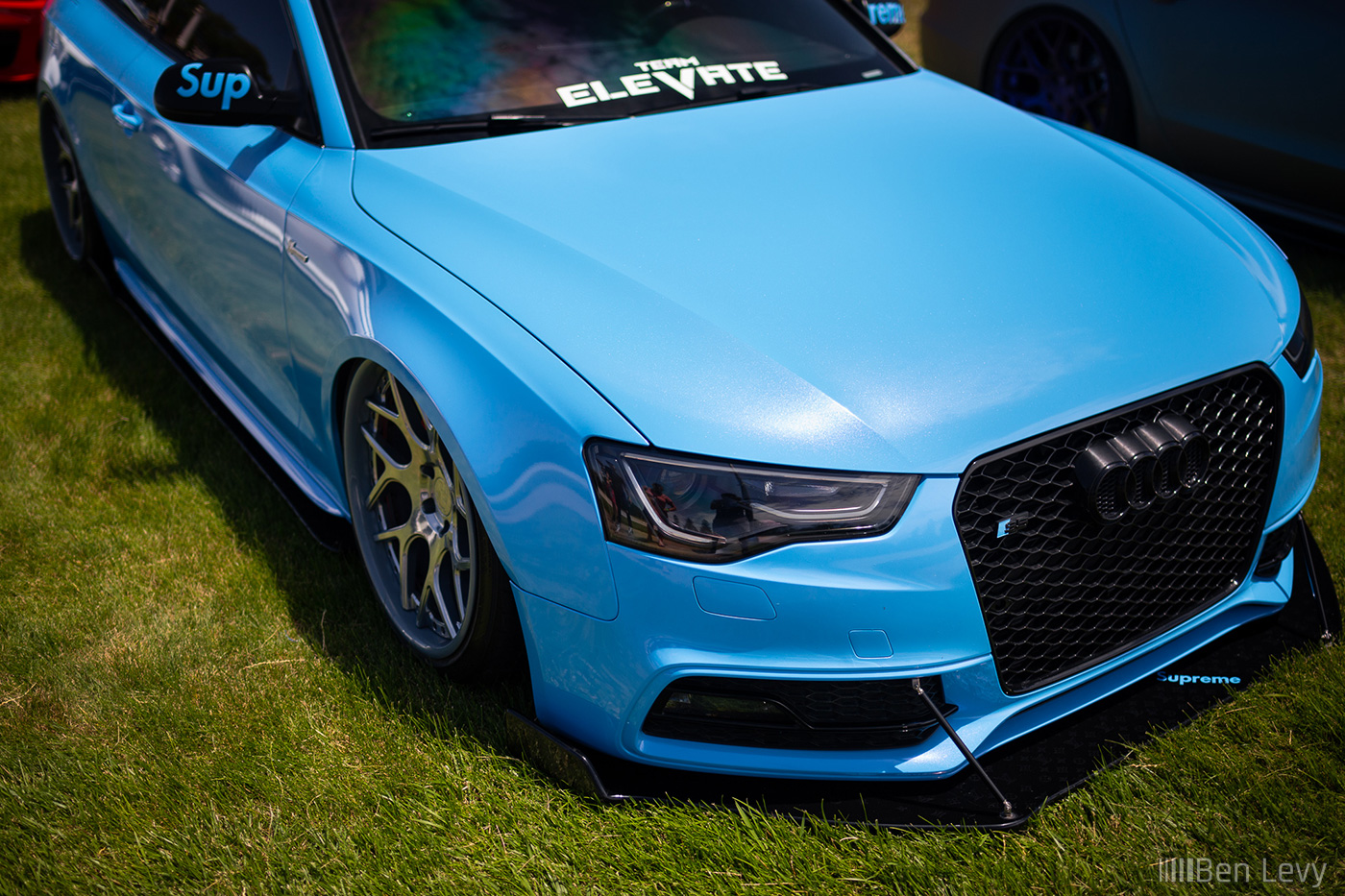 Custom Blue Wrap on Audi S5