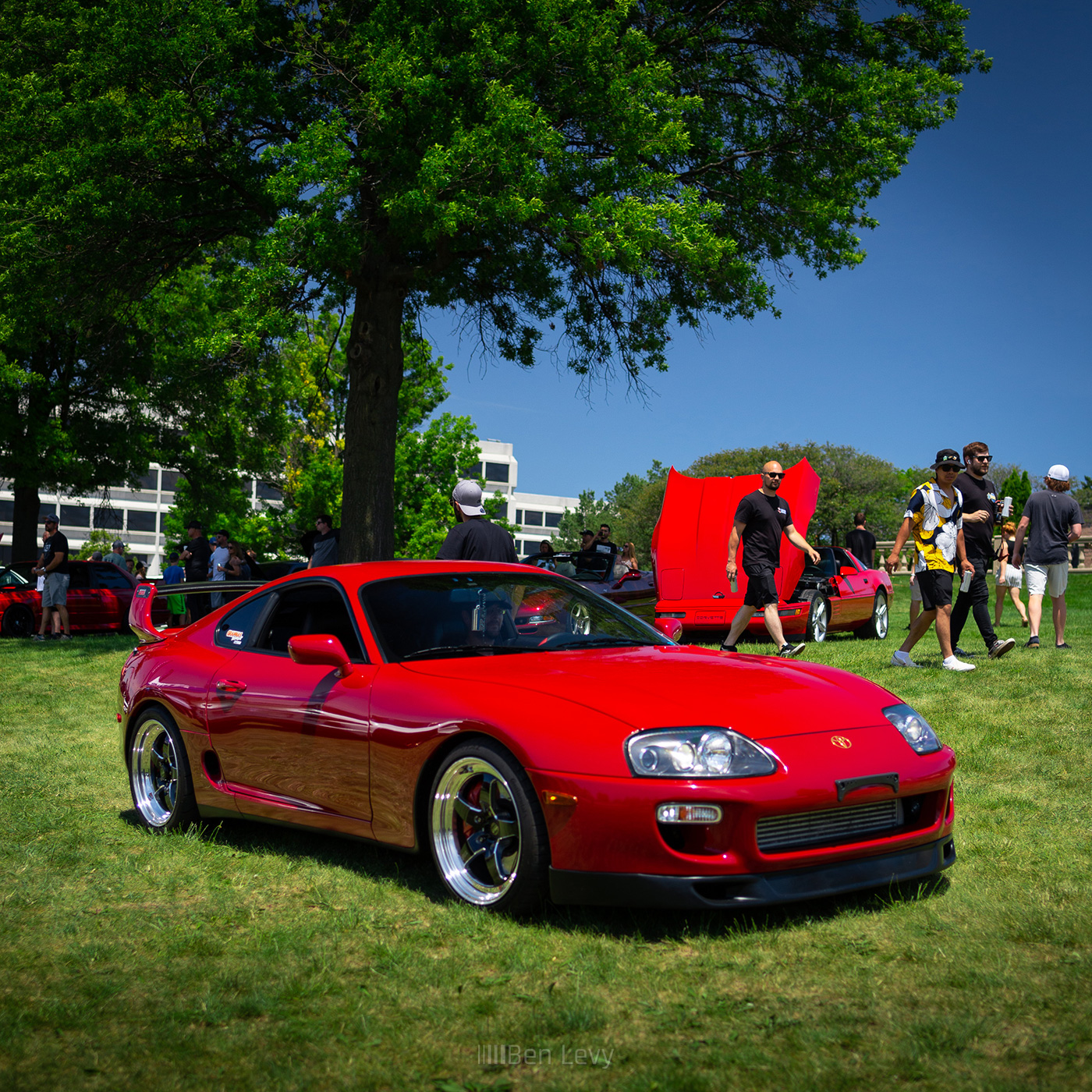 Red Toyota Supra at CACW Supercar Sunday