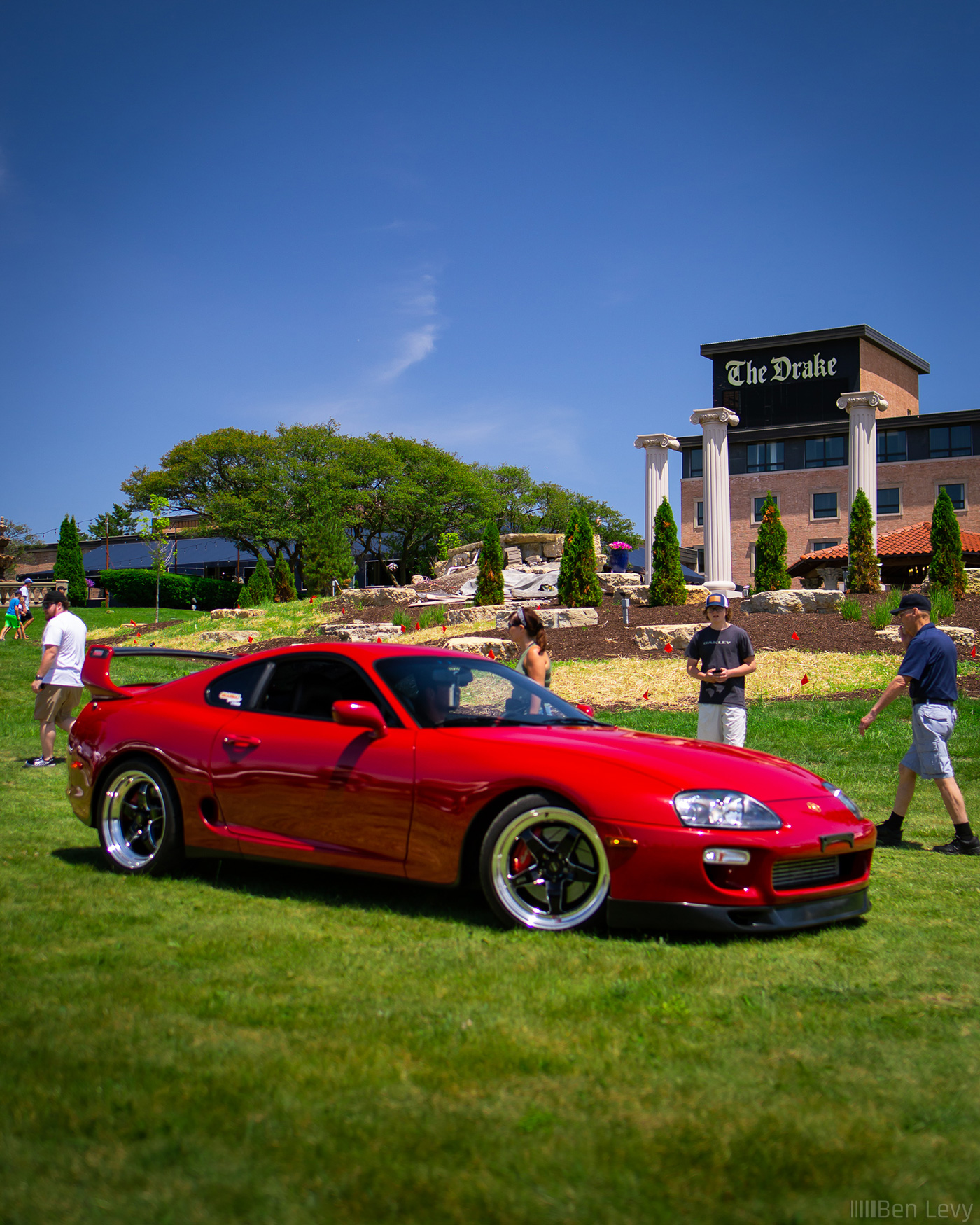 Red Toyota Supra at CACW Supercar Sunday at The Drake Hotel