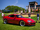 Red Toyota Supra at CACW Supercar Sunday at The Drake Hotel
