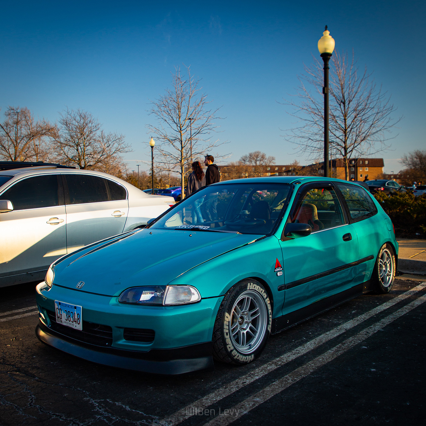 Teal Honda Civic Hatchback