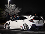 White Honda Civic Type-R at Cars and Culture Pop-Up Meet