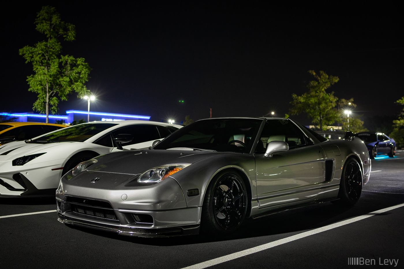 Silver Acura NSX at Car Meet in Warrenville