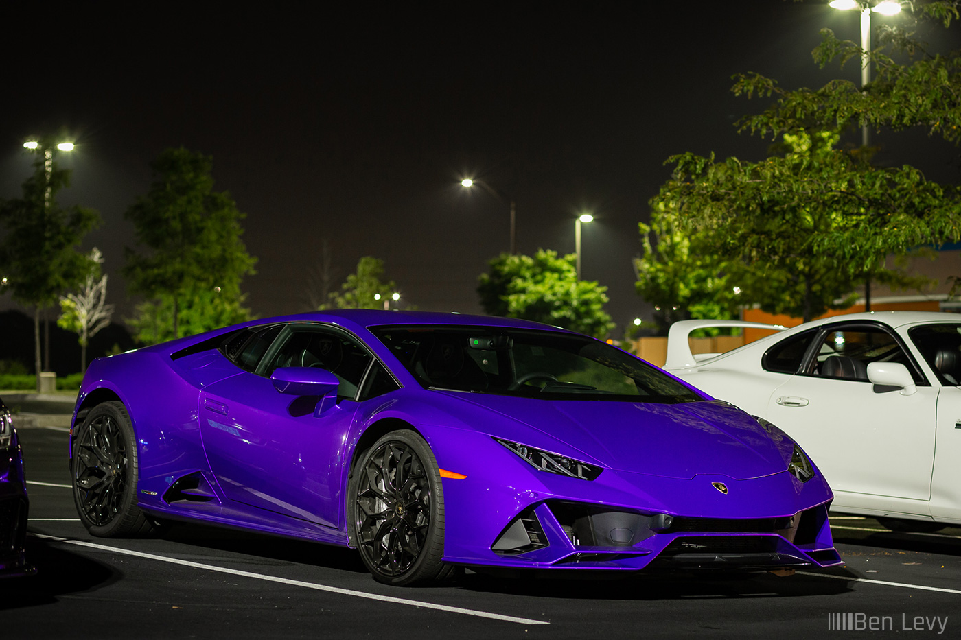 Purple Lamborghini Huracán EVO