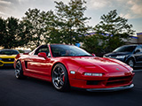 Red Acura NSX at Cars and Culture Meet