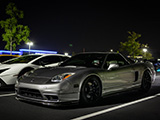 Silver Acura NSX at Car Meet in Warrenville