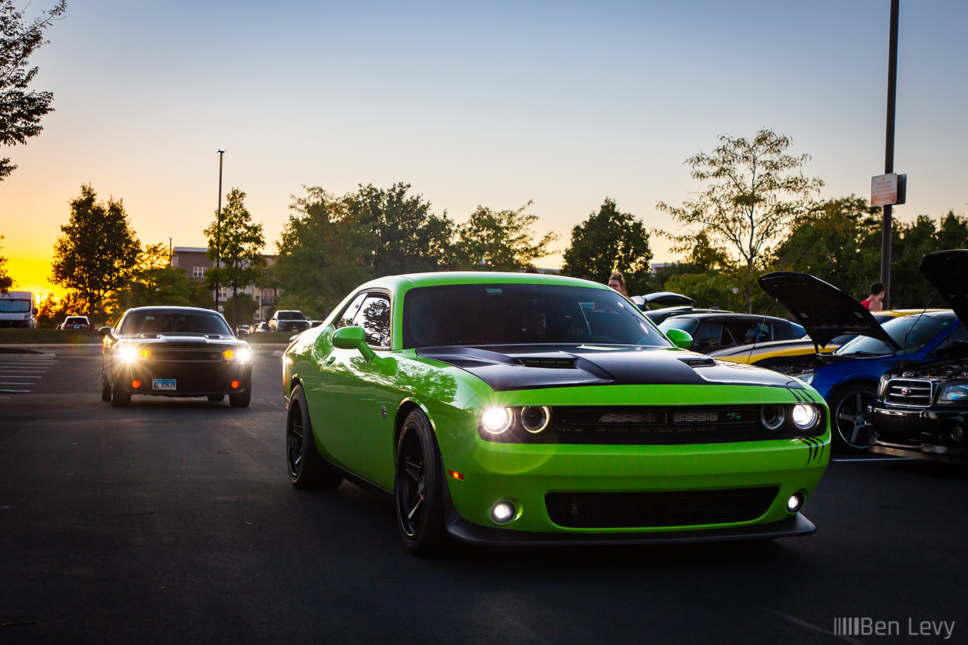 Dodge Challengers at Cars and Culture Meet