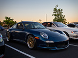 Blue Wrap on Porsche Carrera 2