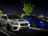 Pair of Subarus at Cars and Culture Meet