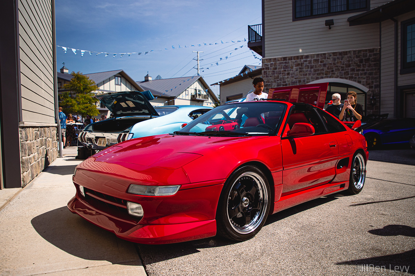 Red Toyota MR2 at Iron Gate Motor Condos