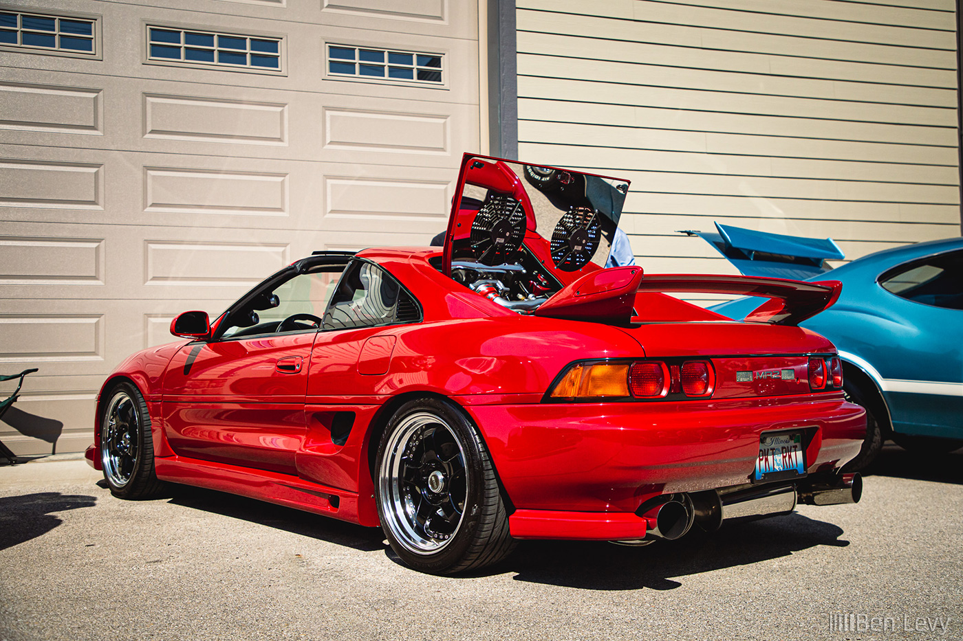 Red Toyota MR2 at a Car Show in Naperville, IL