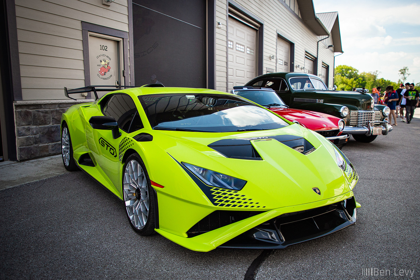 Lime Green Lamborghini at an Iron Gate Car Show