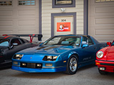 Blue Chevrolet Camaro IROC-Z at Iron Gate Car Show