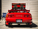 Rear End of Clean Toyota MR2 in Red