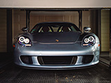 Silver Porsche Carrera GT in Garage