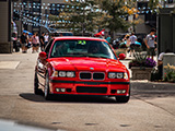 Red BMW 318is at Iron Gate Motor Condos