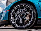 Front Wheel of a Lamborghini Aventador LP 780-4 Ultimae