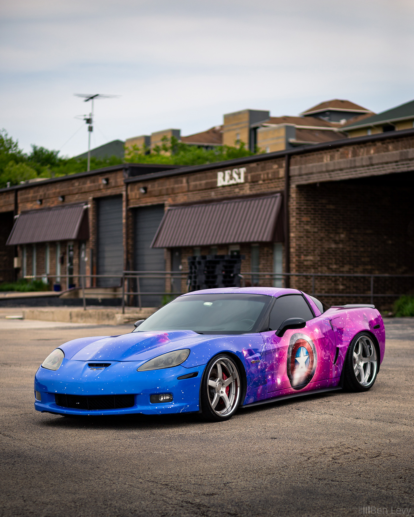Wrapped C6 Corvette on Modulare Forged C17 Evo 3-Piece Wheels