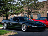 Black Acura NSX at Chicago Auto Pros Season Opener in Lombard