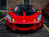 Front of Red Lotus Elise