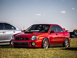 Bugeye WRX on the Grass at Autobahn Country Club