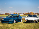Clean Civic Coupe and CRX