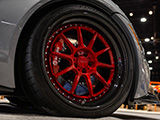 Red 3-Piece Wheels by Lightspeed Racing