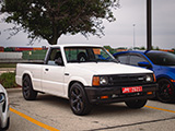 White Mazda Pickup with RX-8 Swap