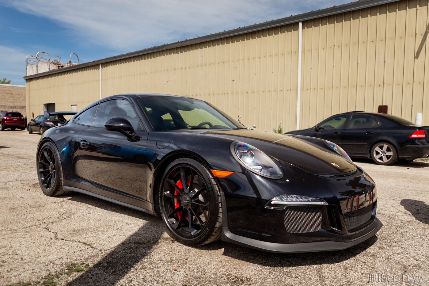 Black Porsche GT3 at Chitown Exotics Supercars for Charity