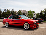 Red BMW 325i Coupe on the Street in Glenview