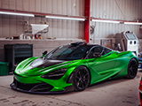 Green McLaren 720S at Mancuso Collision