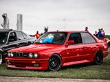 Red BMW M3 at Winthrop Harbor