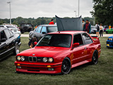 Red BMW E30 M3 at North Point Marina Car Meet