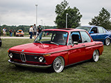 Red BMW 2002 at Car Meet in Winthrop Harbor