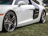 Five Spoke Wheel on White Audi R8
