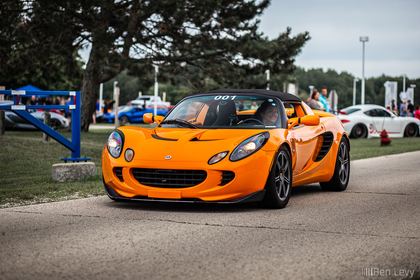 Orange Lotus Elise at Supercars for Charity