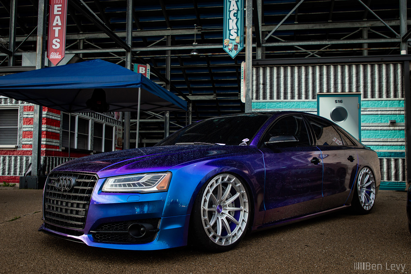 Blue and Purple Wrap on Audi S8