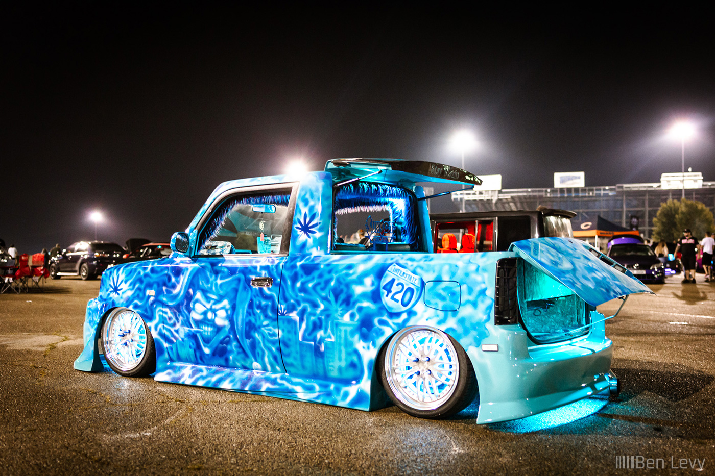 Light Blue Scion xB Truck at Clean Culture Car Show