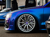 Blue Audi S8 with Forged Prestige Auto Couture Wheels