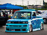 Bagged Scion xB with Airbrushed Paint